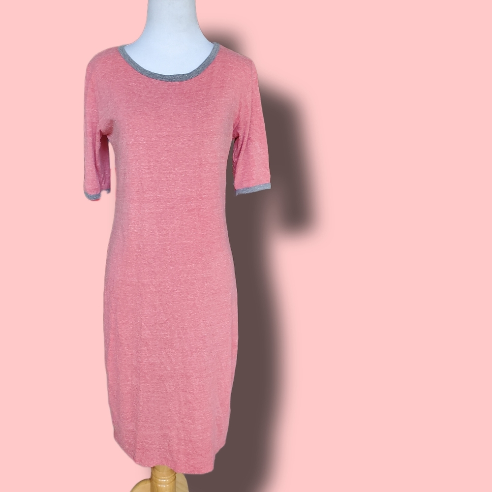 LuLaRoe, Small, Red & Gray Dress